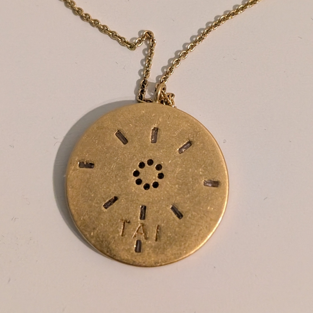 Anthropologie Spirit Eye Coin Pendant Necklace - Picture 2 of 2